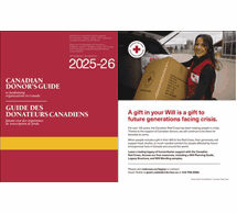 Animated flipbook of the Canadian Donor's Guide 2025-26 edition.